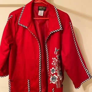 Bob Mackie Red blazer